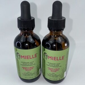 2 X Mielle Organics Rosemary Mint Scalp‎ & Hair Strengthening Oil w/ Biotin 2oz